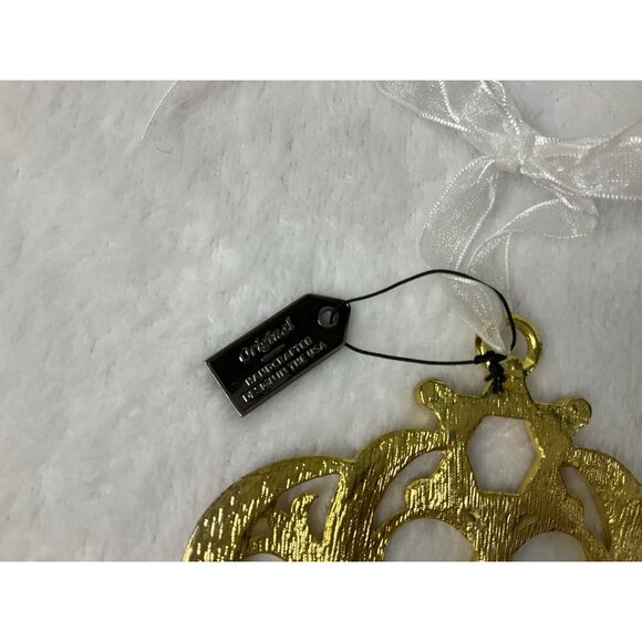 Matashi King David's Crown with Star of‎ David Hanging Ornament Gold Pink - Picture 5 of 7